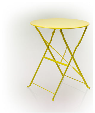 Alpine Rainbow Metal Bistro Set with Table and Two Chairs, 28"