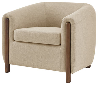 Ruth Accent Arm Chair, Barley Beige, Fabric