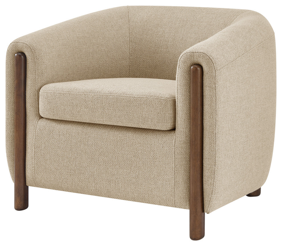 Ruth Accent Arm Chair, Barley Beige, Fabric