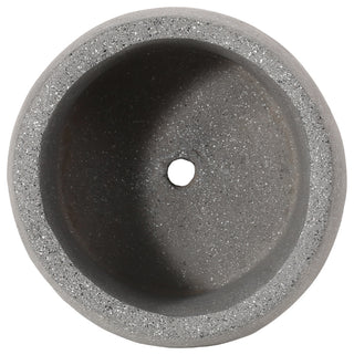 Harrod Outdoor Polynesian Decorative Planter, Stone Gray
