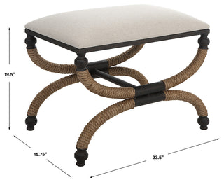 Uttermost 23741 Icaria Upholstered Small Bench