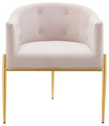 Savour Tufted Performance Velvet Accent Chair-Pink