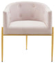 Savour Tufted Performance Velvet Accent Chair-Pink