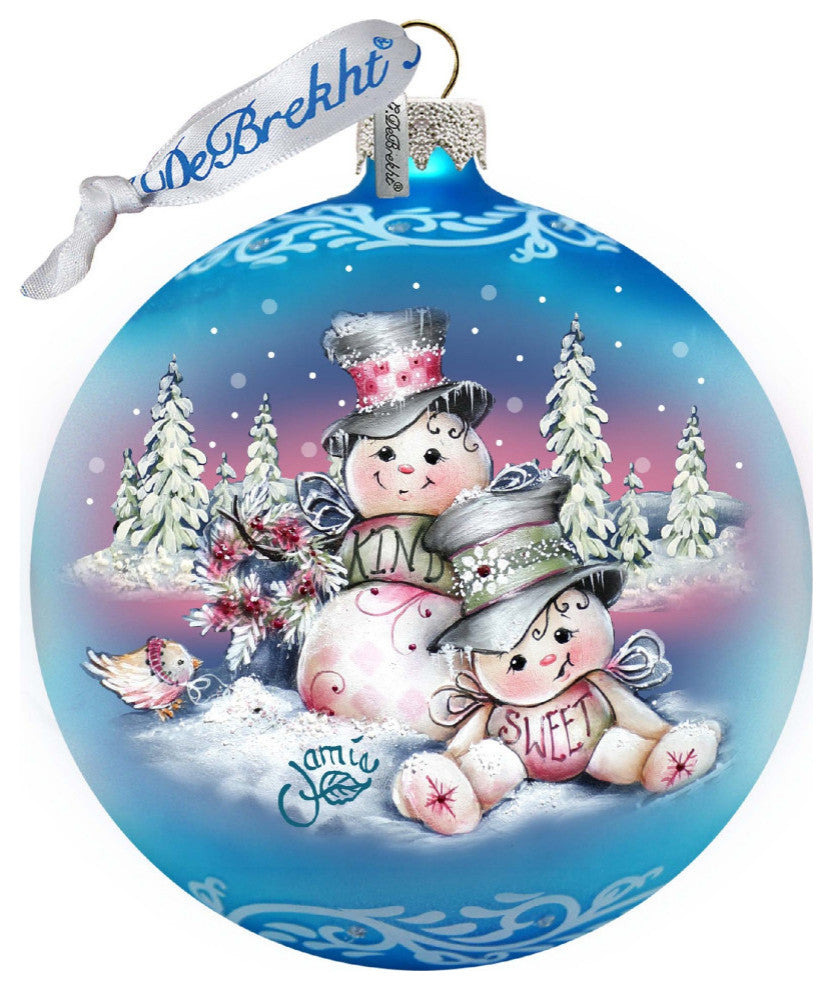 Christmas Kittens Wooden Ornament by Dona Gelsinger