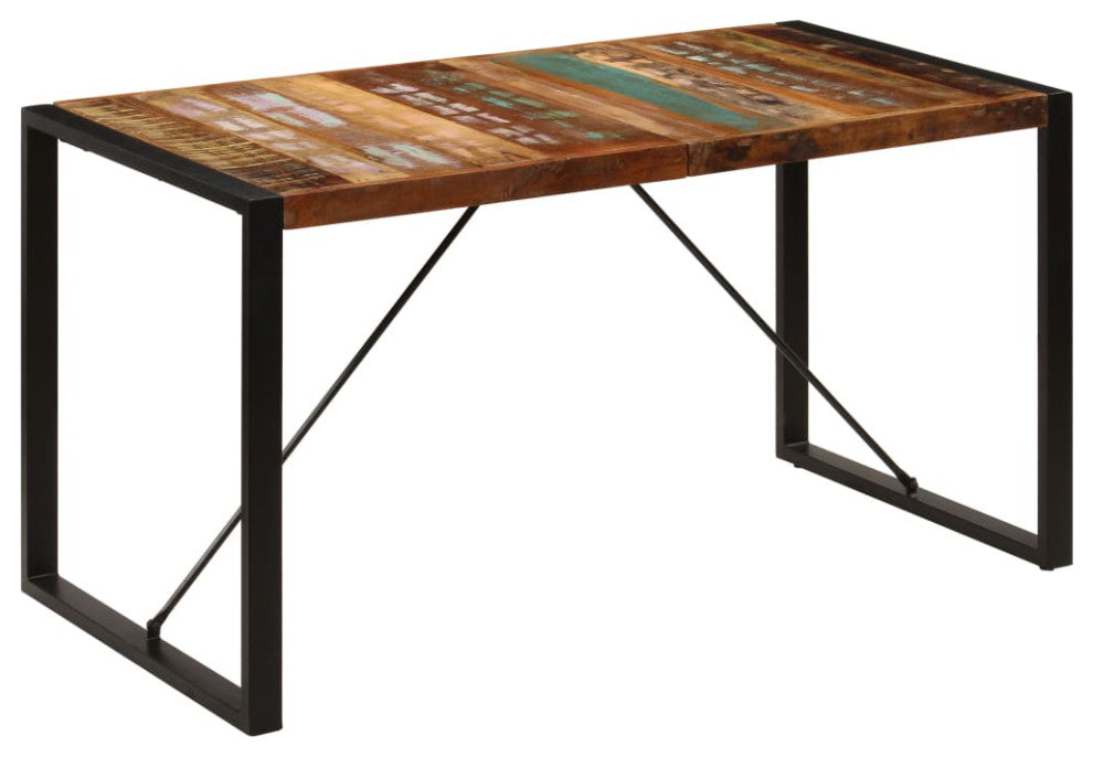 vidaXL Dining Table Kitchen Table Dining Room Dinner Table Solid Reclaimed Wood