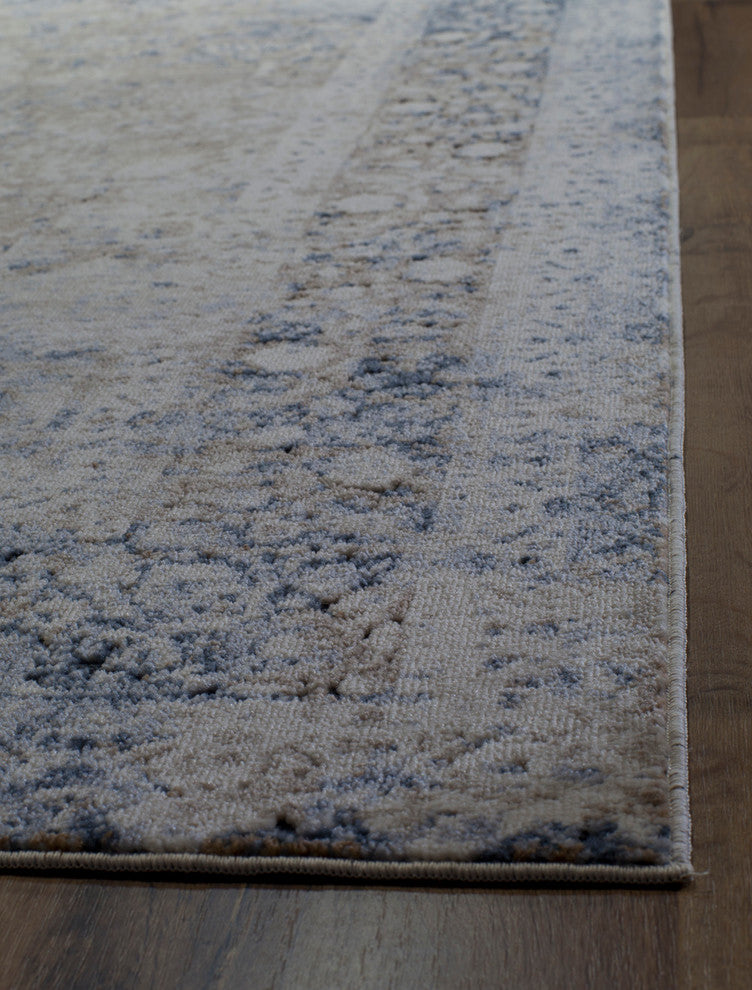 Cambridge Tan Blue 2' x 4' Rug