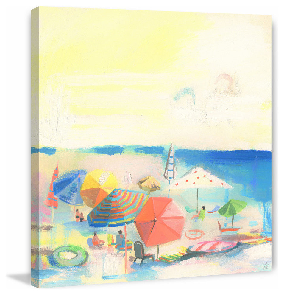 "Hot Glow" Painting Print on Wrapped Canvas, 18"x18"