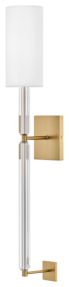 Hinkley Anika Large Single Light Sconce, Lacquered Brass