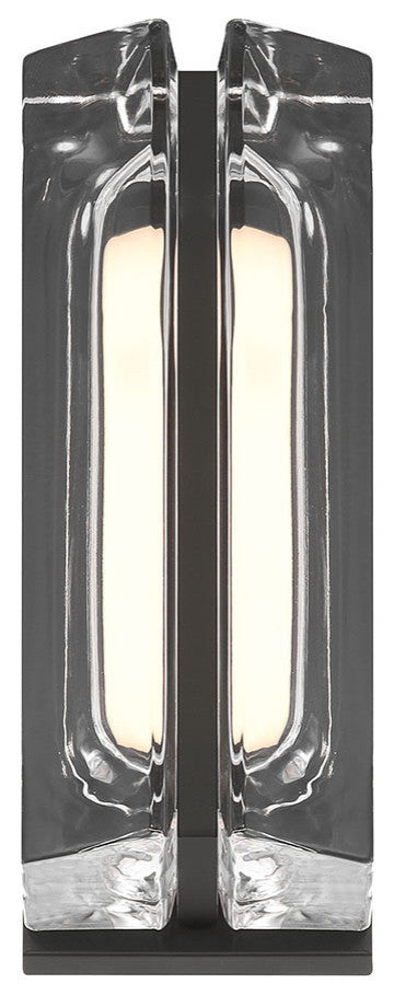 Langferd, Outdoor, 12", Matte Black, Clear Glass