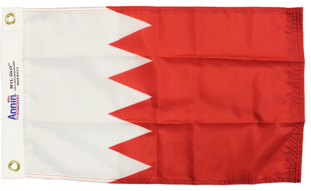 Bahrain, 12"x18" Nylon Flag