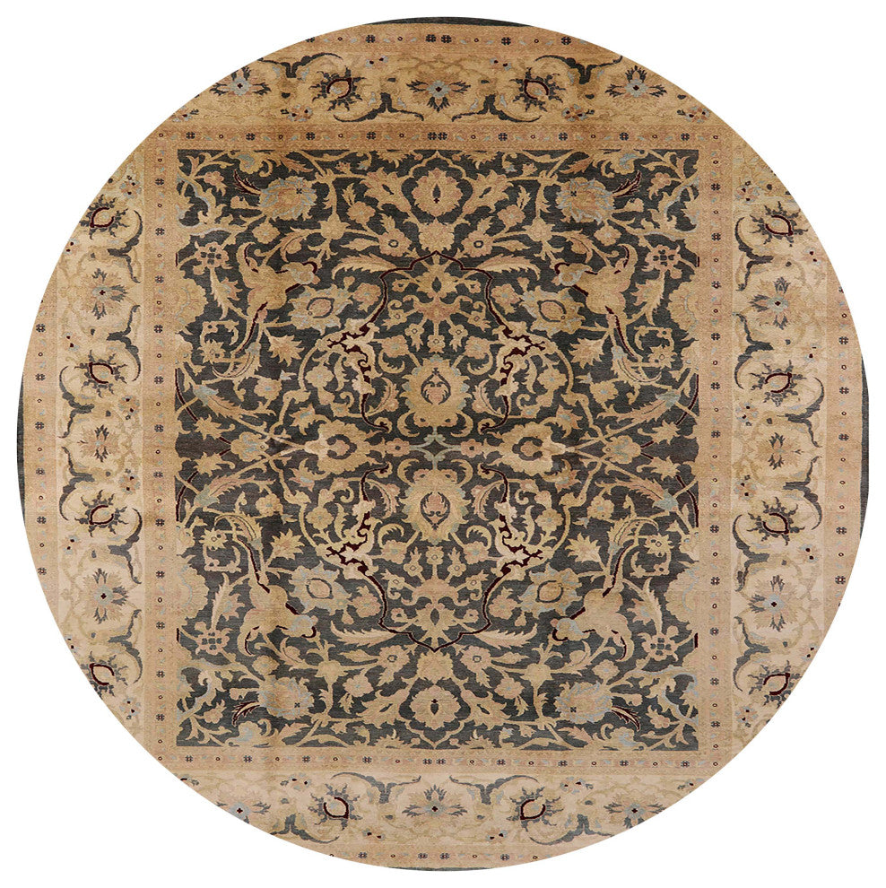 Ahgly Company Indoor Round Mid-Century Modern Area Rugs, 6' Round