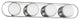 4 Light Bath Sconce, Polished Nickel