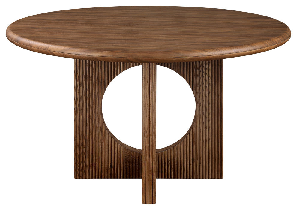 Rivas Dining Table, Walnut, Round