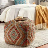 Surya Luanda Aqua Pouf 18"H X 18"W X 18"D