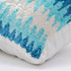Blue Decorative Pillow Covers 18"x18" Silk, Melting Aquas
