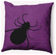 20" x 20" Big Spider Indoor/Outdoor Polyester Throw Pillow, Amethyst