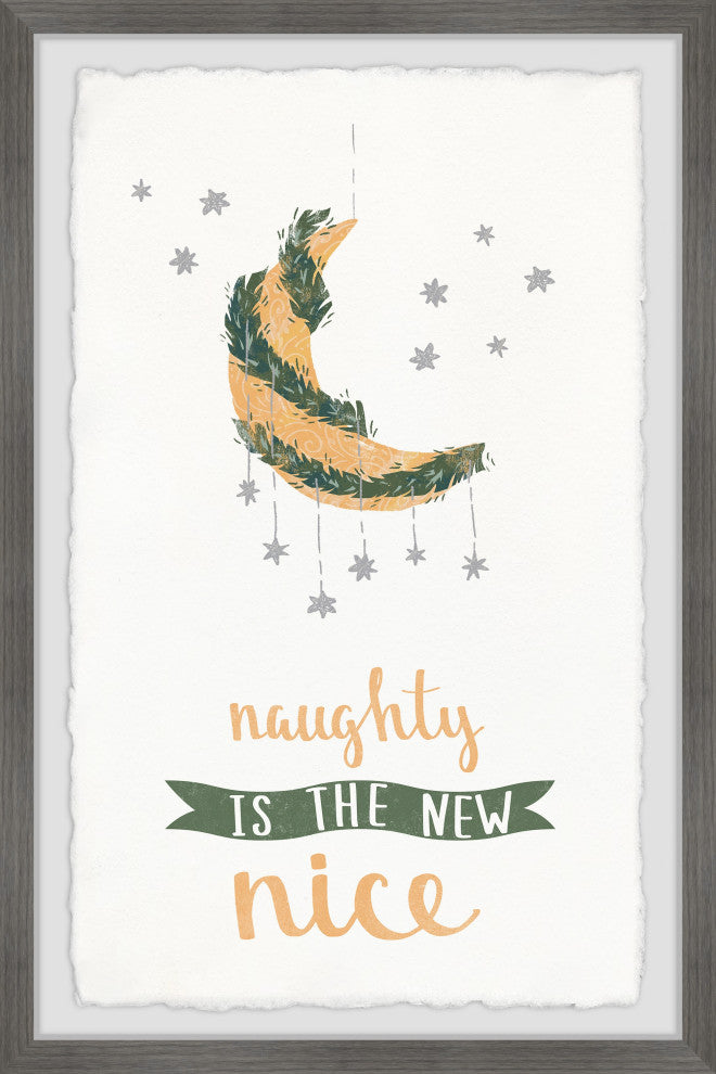 "Naughty and Nice" Framed Painting Print, 20x30