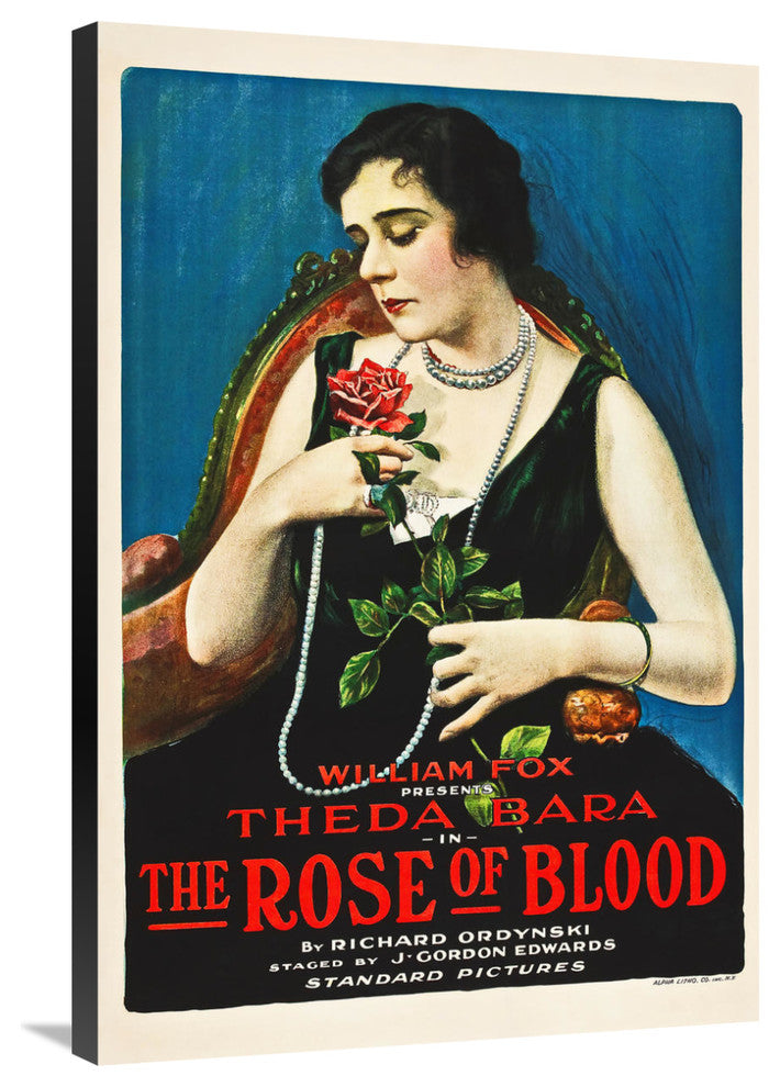 "Poster, Rose of Blood, The 01" Canvas by Hollywood Photo Archive, 24x36"