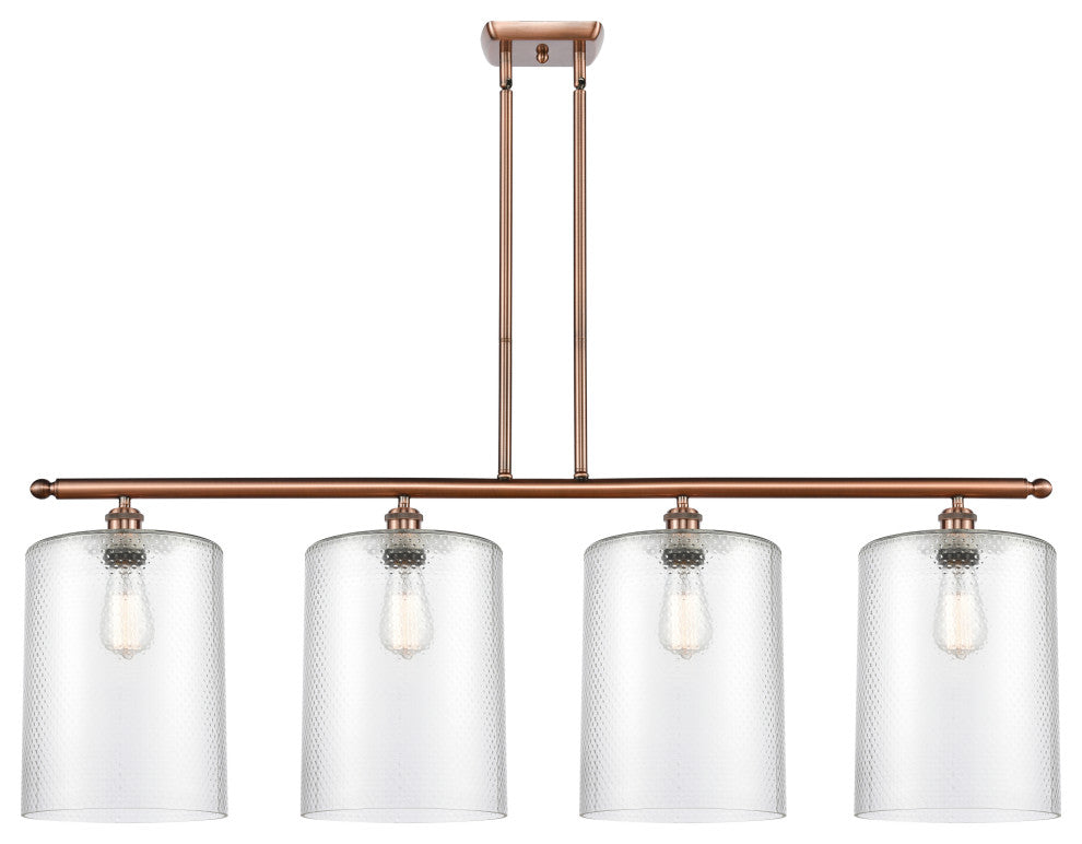 Innovations 516-4I-AC-G112-L 4 Light Island Light, Antique Copper