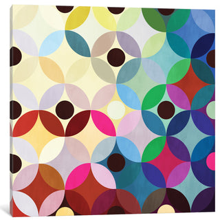 "Mid Century Modern Art- Circular Motion" by 5by5collective, 26x26x1.5"
