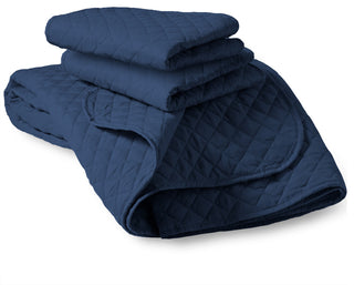 Bare Home Diamond Stitched Coverlet Set, Dark Blue, Full/Queen