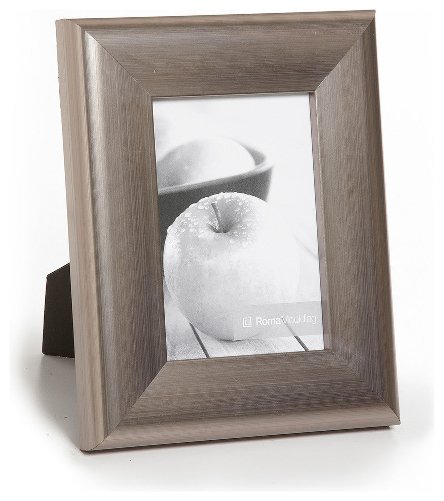 Night Silver Picture Frame, 2", Easle Back, Contemporary, 8 x 10