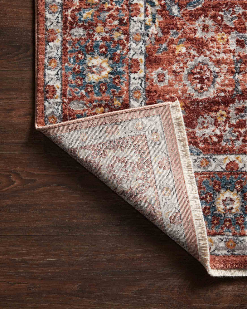 Samra SAM-07 Brick/Multi 5'3"x7'9" Area Rug