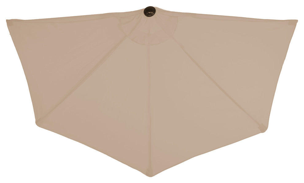Pure Garden 9' Half Round Patio Umbrella, Sand