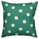 Blue Button Pattern Throw Pillow, 18"x18"