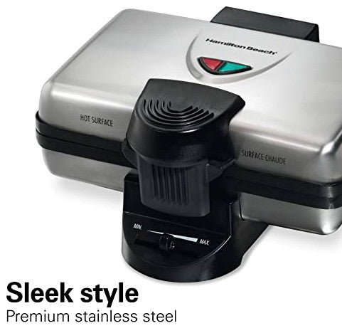 Belgian Mini Waffle Maker with Shade Control, Makes 2 at Once, Create, Makes 2 at Once