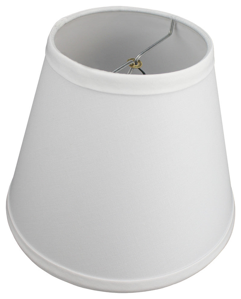 Fenchel Shades, 4"x8"x6" Bulb Clip Attachment Empire Lamp Shade, Linen