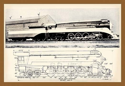 Train Drawing and Photo- Fine Art Giclee Print 24" x 36"