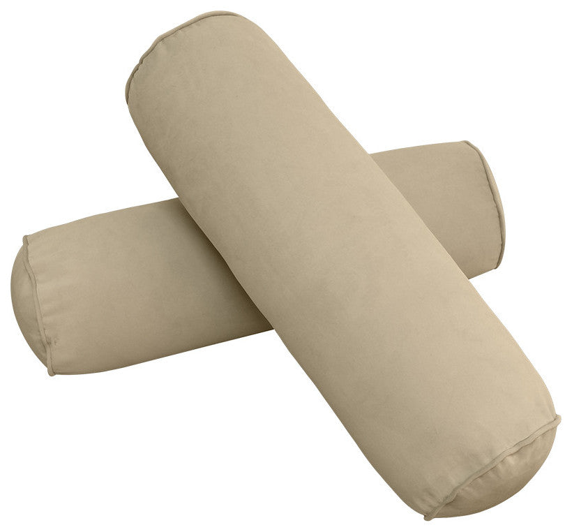 STYLE V6 Full Velvet Pipe Trim Indoor Daybed Bolster Pillow |COVER ONLY| AD304