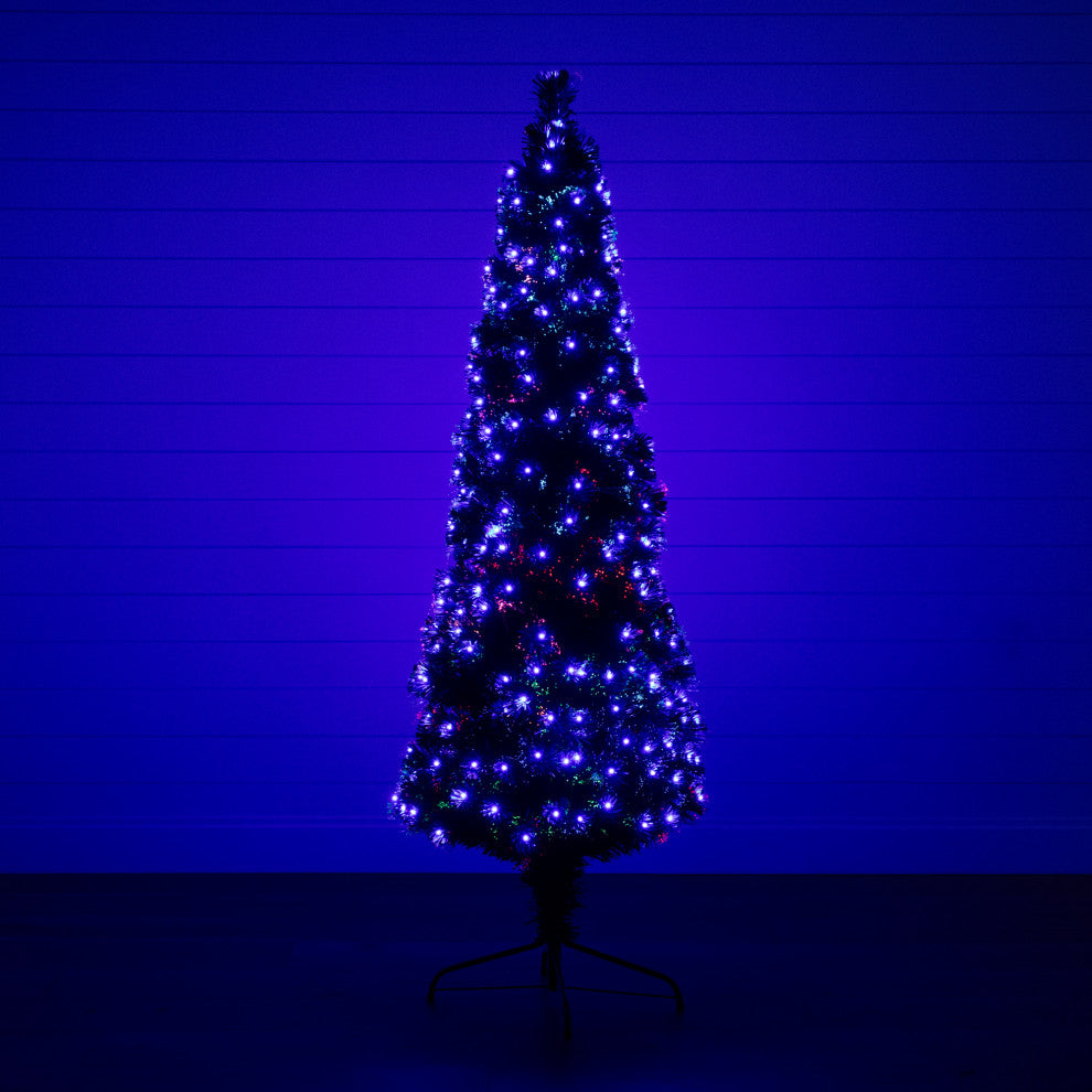 6ft. Slim Pre-Lit Fiber Optic Artificial Christmas Tree