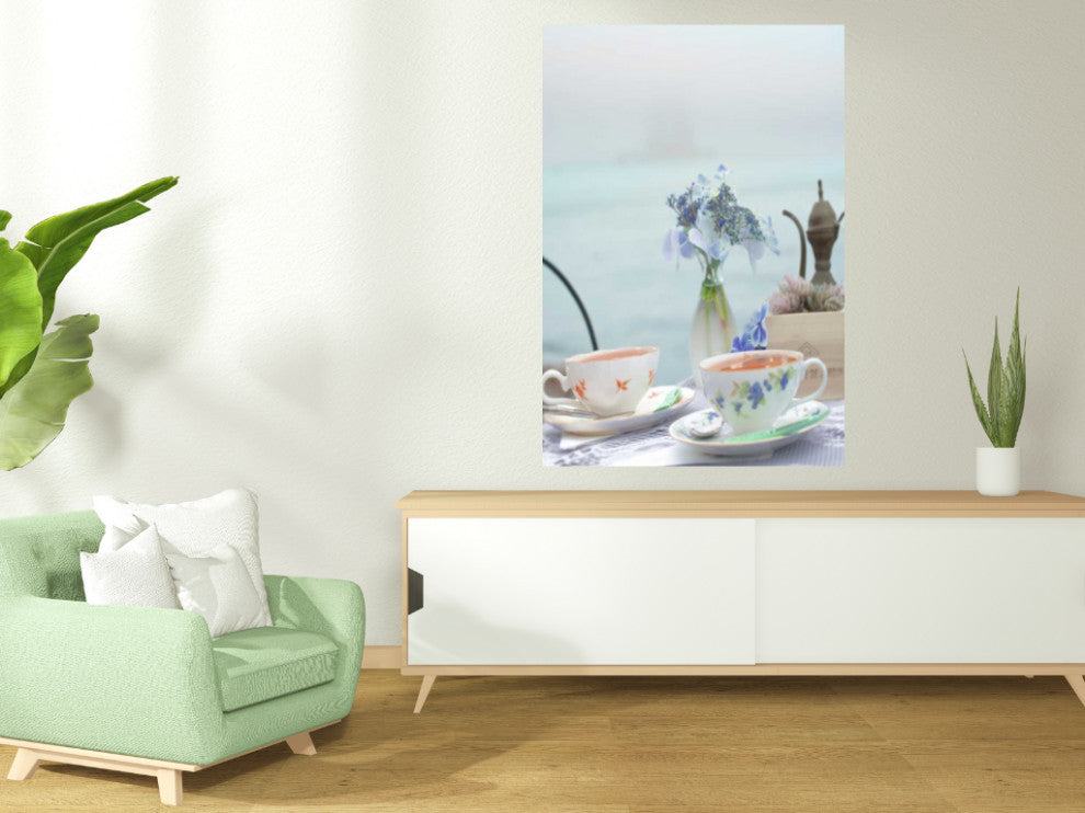 Outdoor Tea Party For Two 3 Giclee Wrap Canvas Wall Art