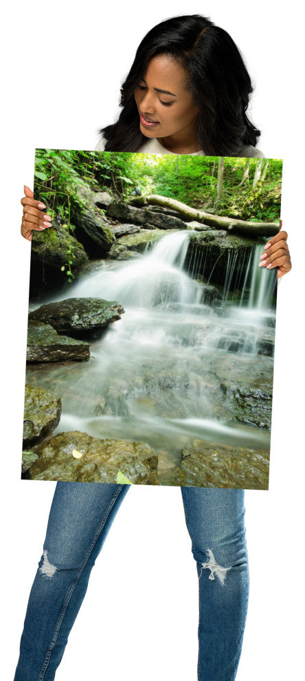 Pixley Falls 2 Landscape Photo, Waterfall Unframed Wall Art Print, 18" X 24"