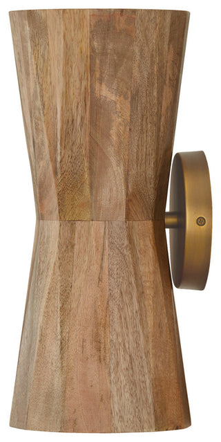 Capital Lighting 651021 Nadeau 2 Light 15" Tall Wall Sconce - Light Wood /