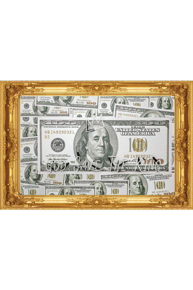 Hundred Dollar Neon Artwork, Andrew Martin God Save The King, Medium