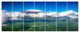 Aerial View of Mount Kilimanjaro, Landscape Canvas Art Print, 83"x32", 7 Panels