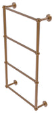 Waverly Place 4 Tier 36" Ladder Towel Bar with Twisted Detail, Brushed Bronze