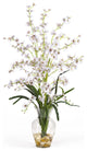 Dancing Lady Liquid Illusion Silk Flower Arrangement, White