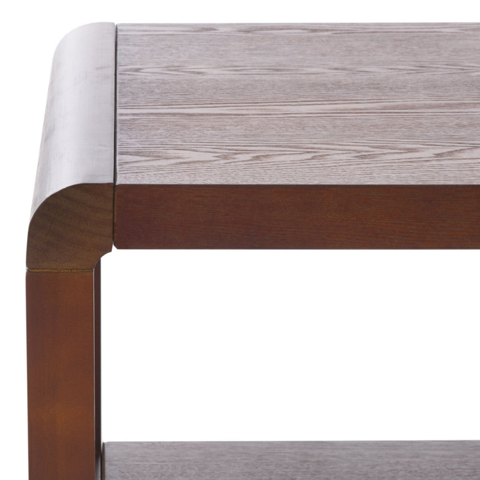 Safavieh Omara 2 Tier Coffee Table, Walnut