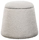 Uttermost Gumdrop White Ottoman
