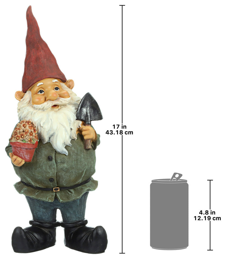 Dagobert With Gifts Garden Gnome Statue