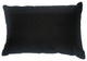 Decor Maisonette 100% Handmade Naya Lumbar Accent Throw Pillow, Black 16"x24"x4"