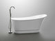 Prima 67" Acrylic Flatbottom Non-Whirlpool Bathtub, White