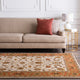 Surya Crowne CRN-6004 Traditional Area Rug, Beige, 8' Round