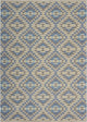 5??x 7??Blue Decorative Lattice Area Rug