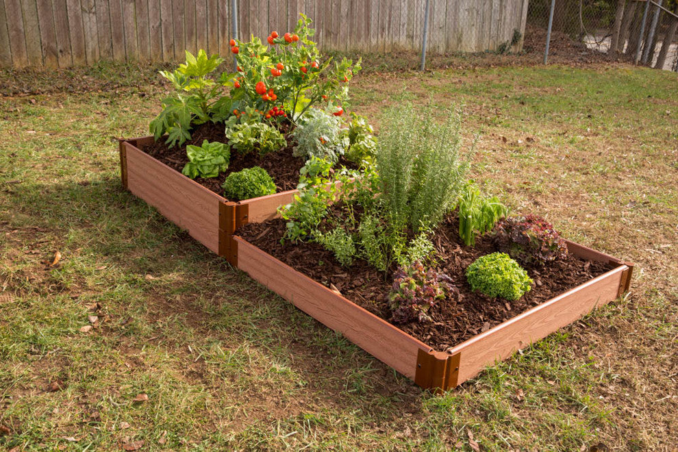 Classic Sienna Raised Garden Bed Terraced 4ï¿½x8ï¿½x11", 1" profile