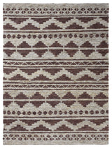 HAND KNOTTED SUMAK JUTE ECO-FRIENDLY SOLID AREA RUG,Brown Beige,Oriental,Outdoor, [Rectangle] 5'x8'